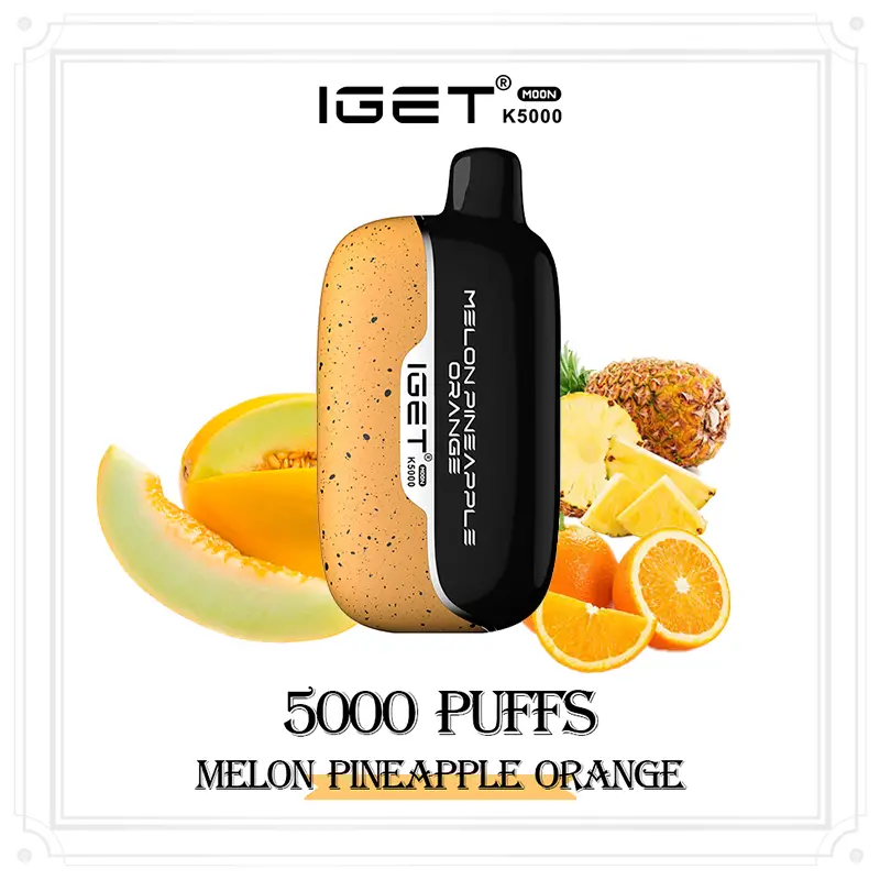 IGET Moon K5000 Puffs - Melon Pineapple Orange - VAPESAU
