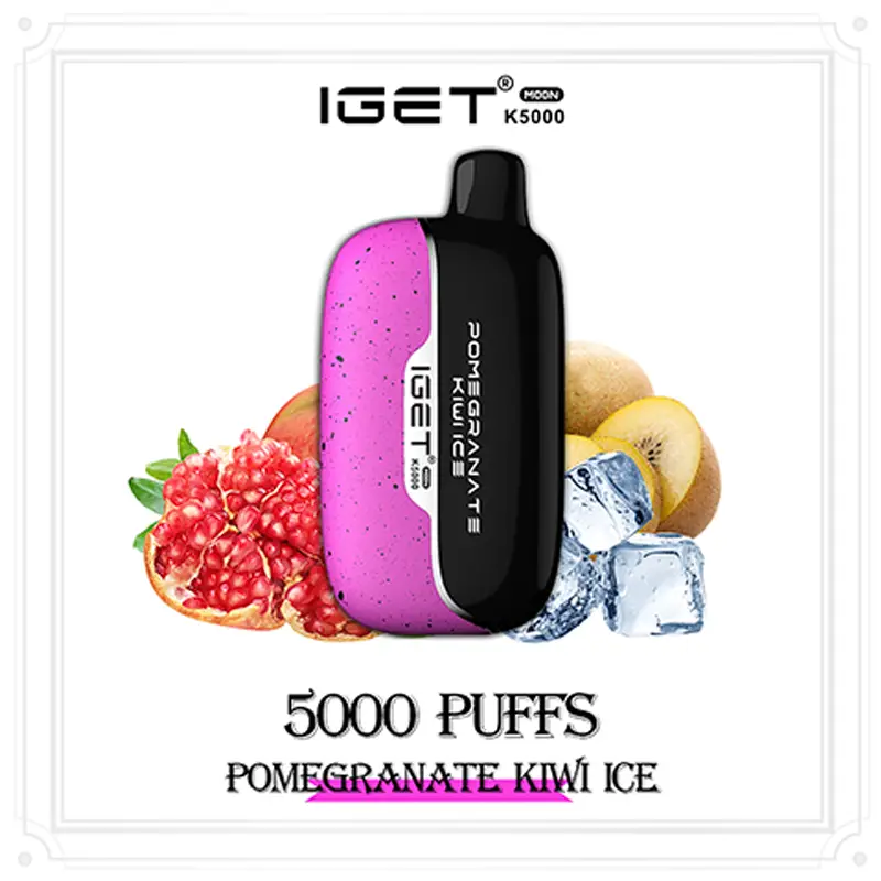 IGET Moon K5000 Puffs - Pomegranate Kiwi Ice - VAPESAU