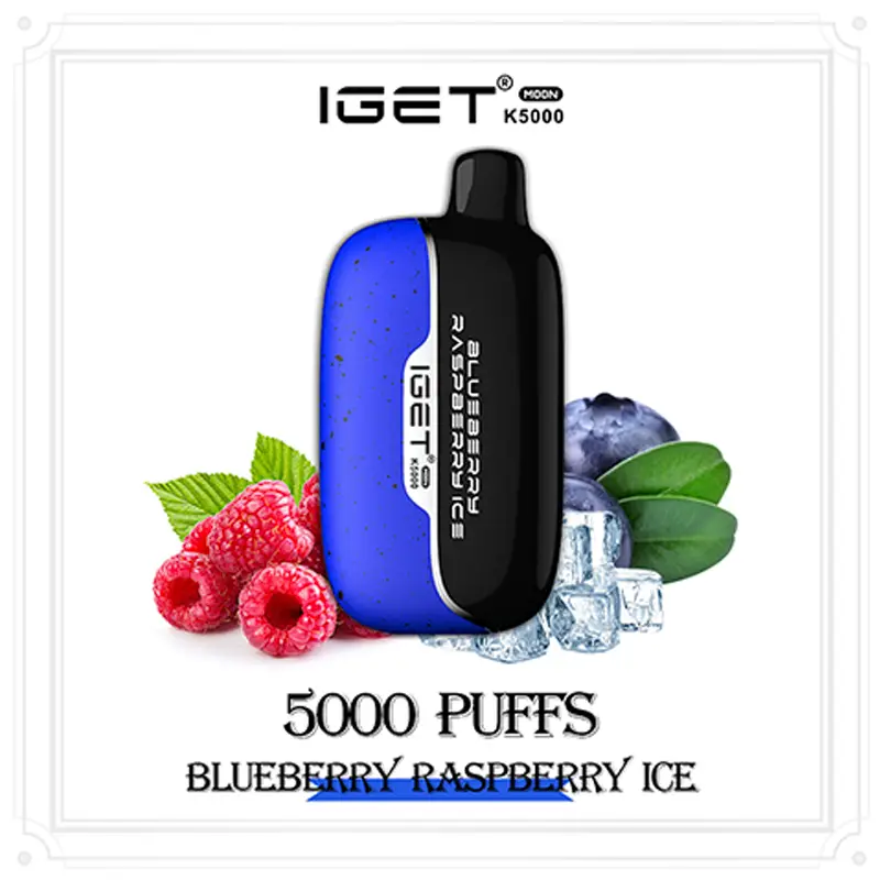 IGET Moon K5000 Puffs - Blueberry Raspberry Ice - VAPESAU