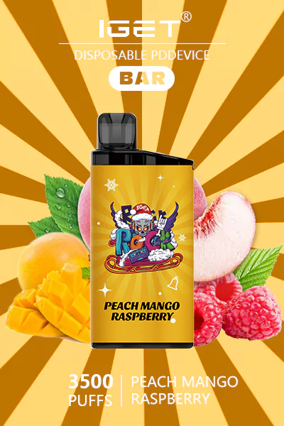 IGET Bar 3500 Puffs-Peach Mango Raspberry - VAPESAU