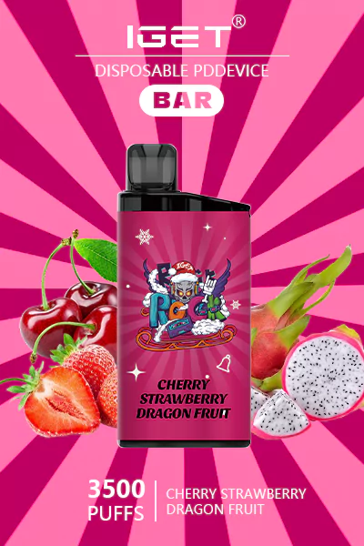 IGET Bar 3500 Puffs-Cherry Strawberry Dragon Fruit - VAPESAU