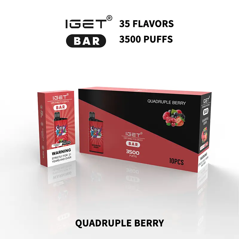 IGET Bar 3500 Puffs-Quadruple Berry - VAPESAU