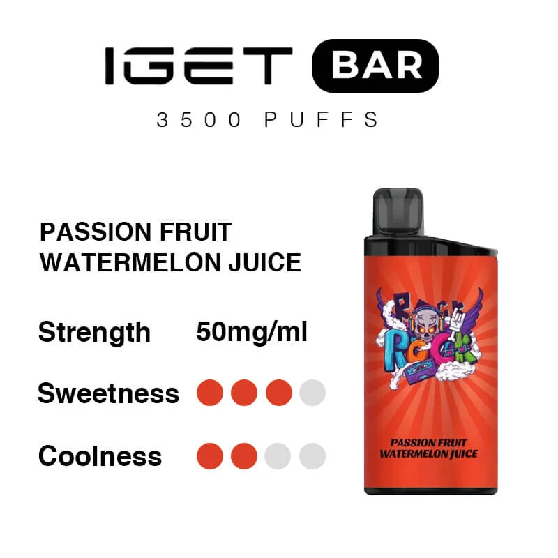IGET Bar 3500 Puffs-Passion Fruit Watermelon Juice - VAPESAU