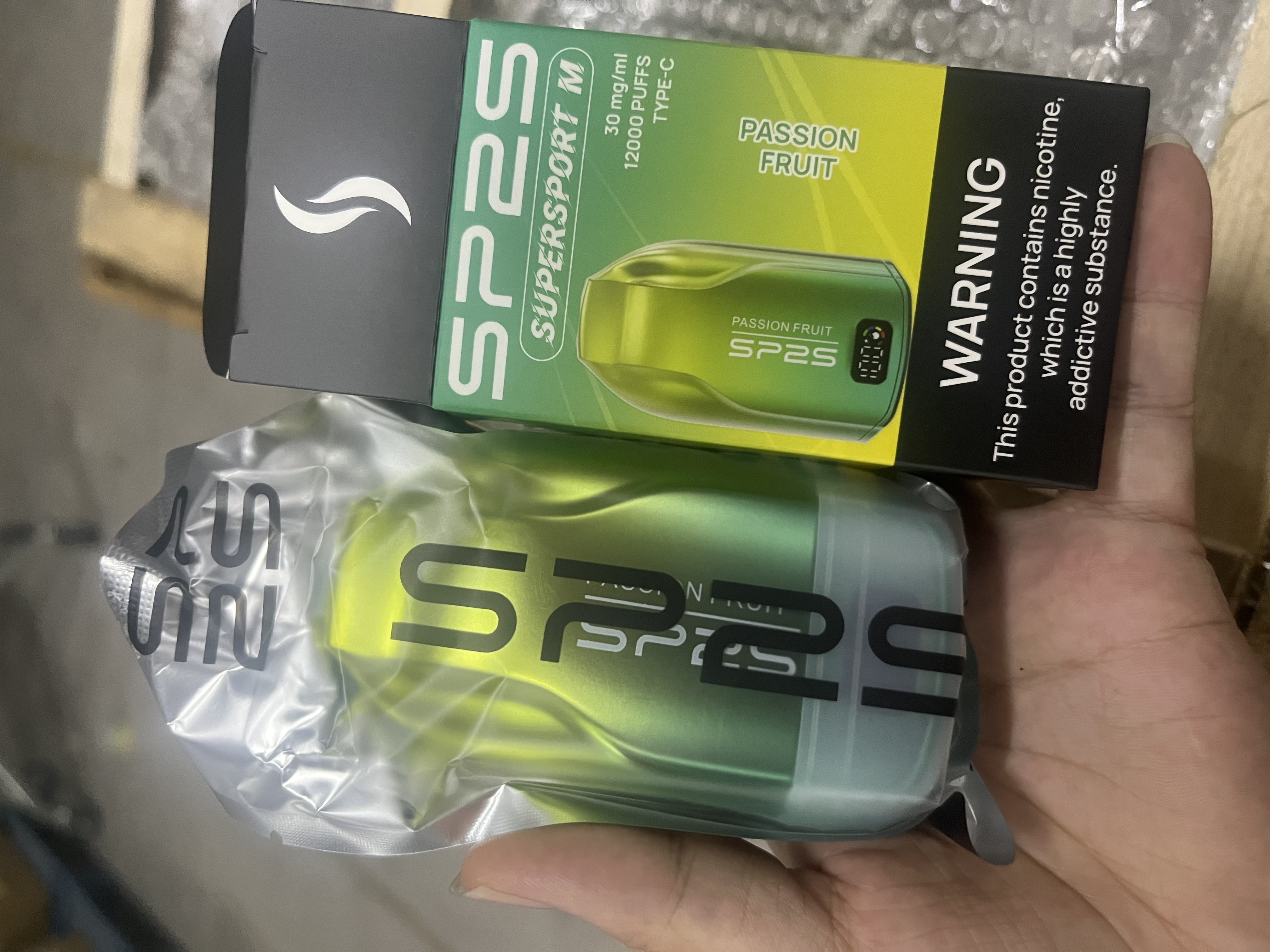 SP2S SUPERSPORT M 12000 Puffs (Digital display Rechargeable) - Passion fruit - VAPESAU