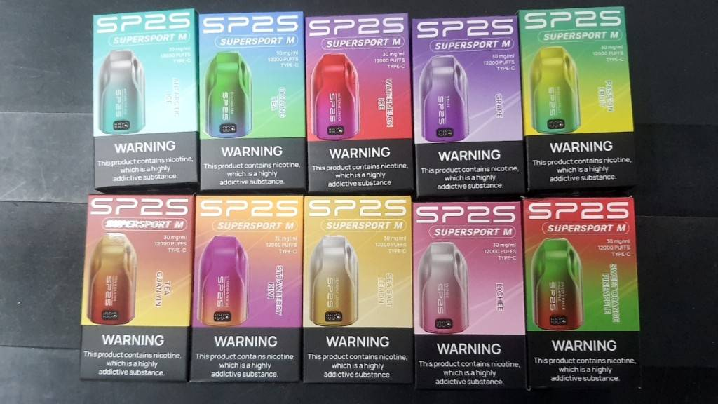 SP2S SUPERSPORT M 12000 Puffs (Digital display Rechargeable) - Passion fruit - VAPESAU