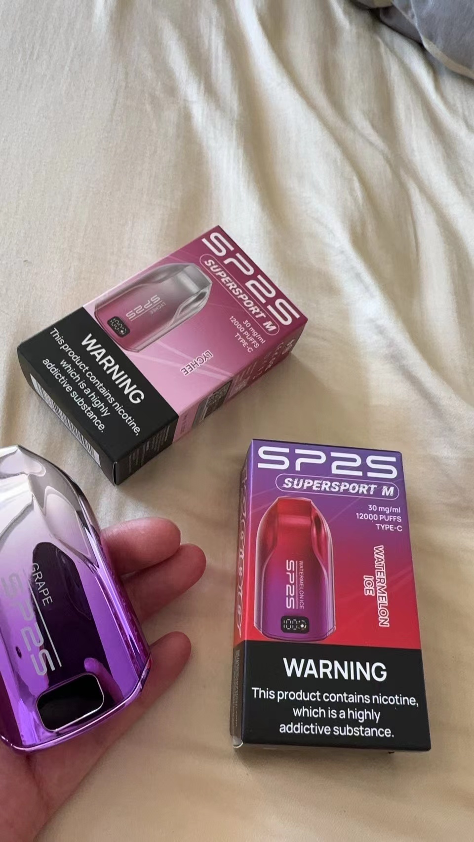 SP2S SUPERSPORT M 12000 Puffs (Digital display Rechargeable) - Passion fruit - VAPESAU