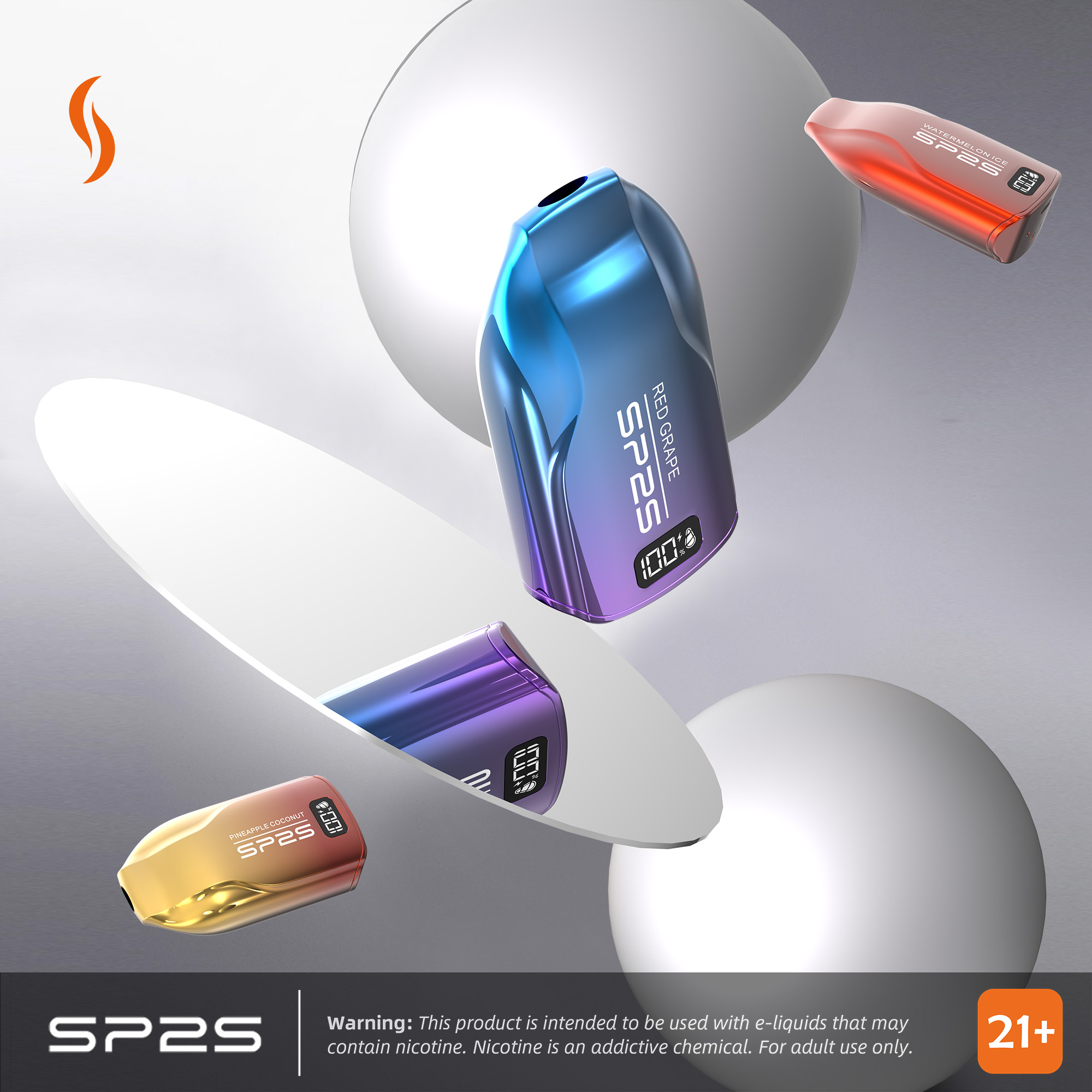 SP2S SUPERSPORT M 12000 Puffs (Digital display Rechargeable) - Passion fruit - VAPESAU