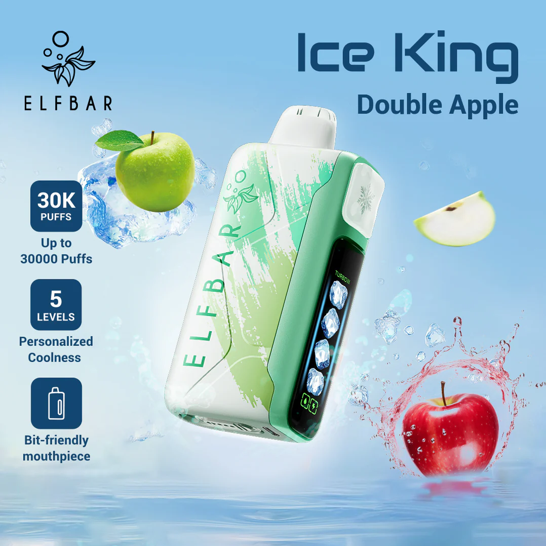 ELFBAR ICE KING 30,000 Puffs Disposable E-cigarette | 5 Adjustable Ice Levels × Ultra-Long Battery Life - VAPESAU