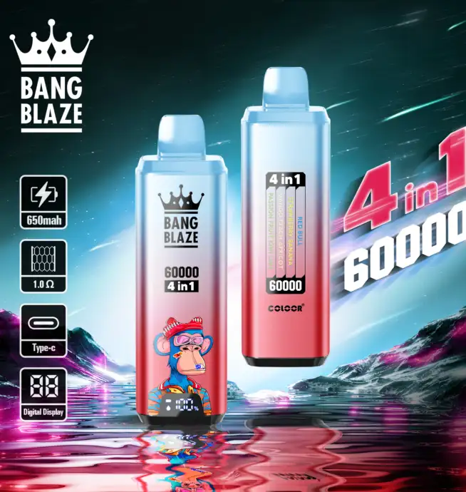 Bang Blaze 60000 Puffs 60k 4 in 1 Smart Screen Disposable Vape Wholesale - VAPESAU