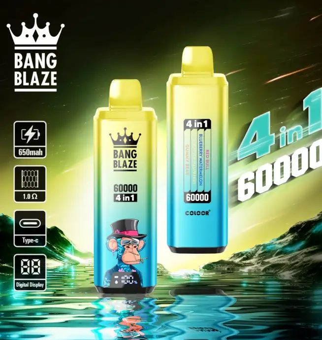 Bang Blaze 60000 Puffs 60k 4 in 1 Smart Screen Disposable Vape Wholesale - VAPESAU