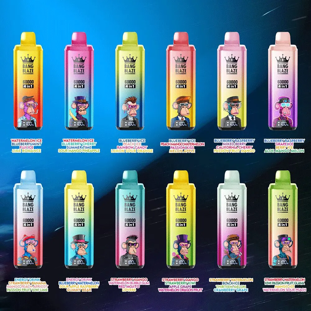 Bang Blaze 60000 Puffs 60k 4 in 1 Smart Screen Disposable Vape Wholesale - VAPESAU