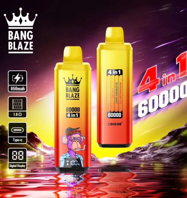 Bang Blaze 60000 Puffs 60k 4 in 1 Smart Screen Disposable Vape Wholesale - VAPESAU