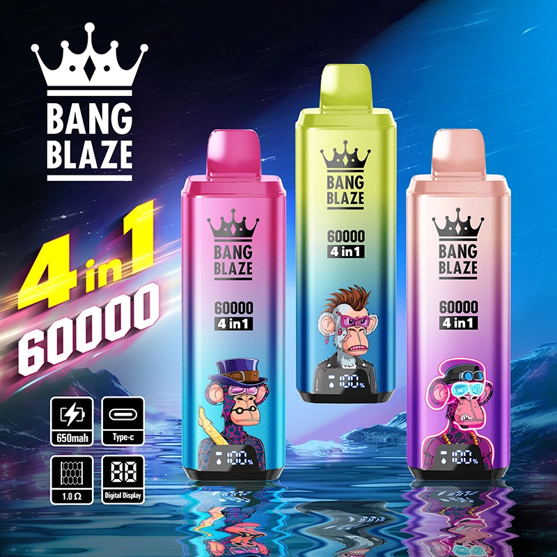 Bang Blaze 60000 Puffs 60k 4 in 1 Smart Screen Disposable Vape Wholesale - VAPESAU