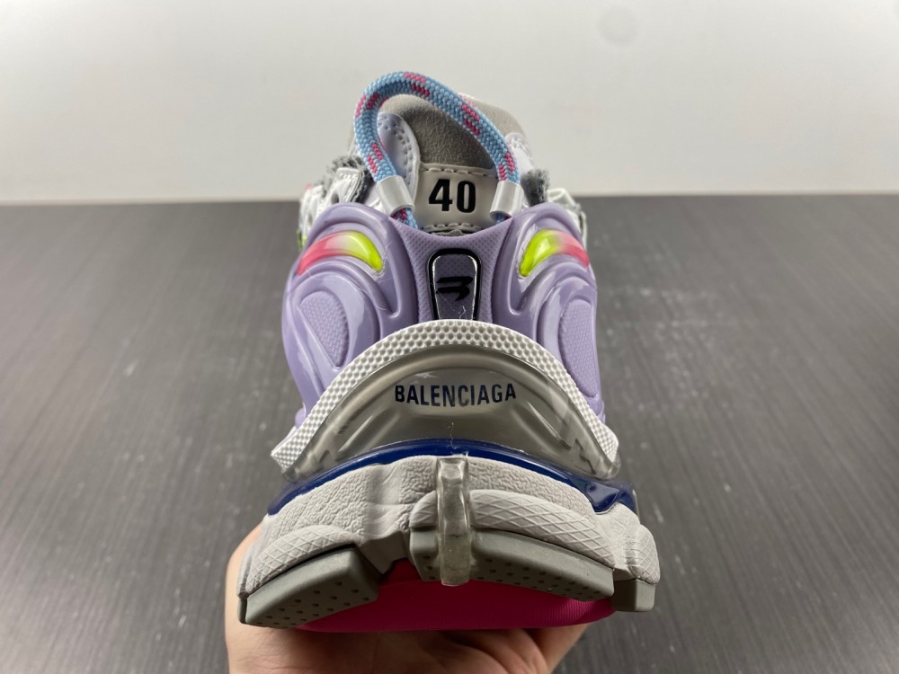 Balenciaga runner purple green