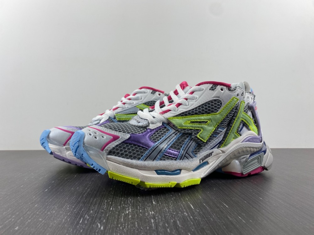Balenciaga runner purple green