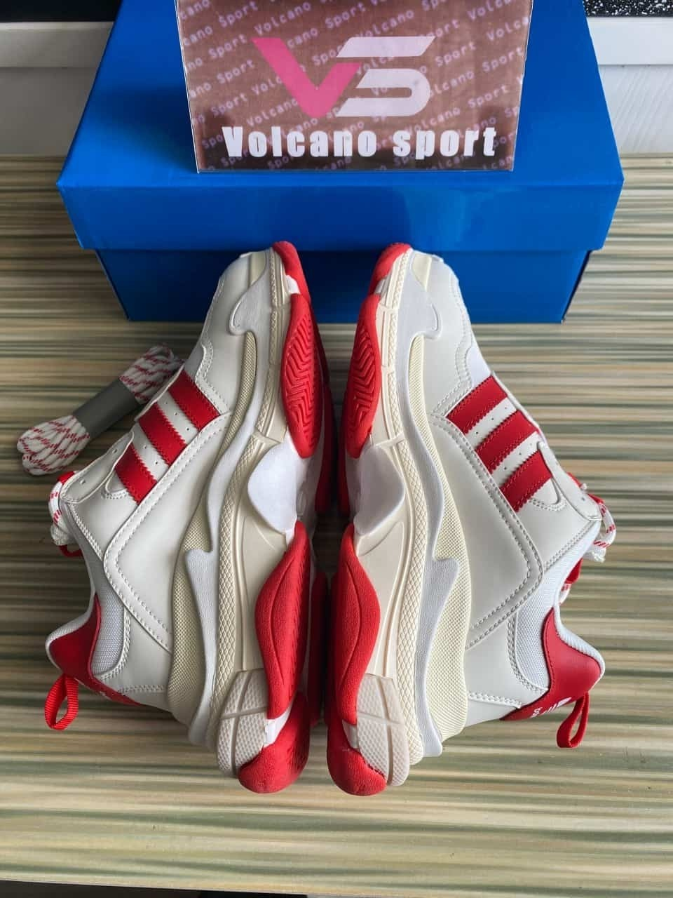 Balenciaga x adidas Triple S White Red