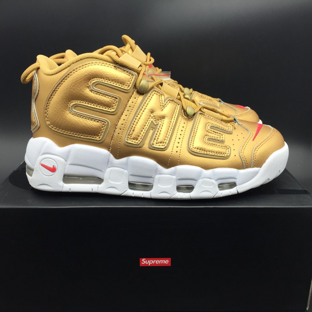 Nike Air More Uptempo Supreme Suptempo Gold 902290-700