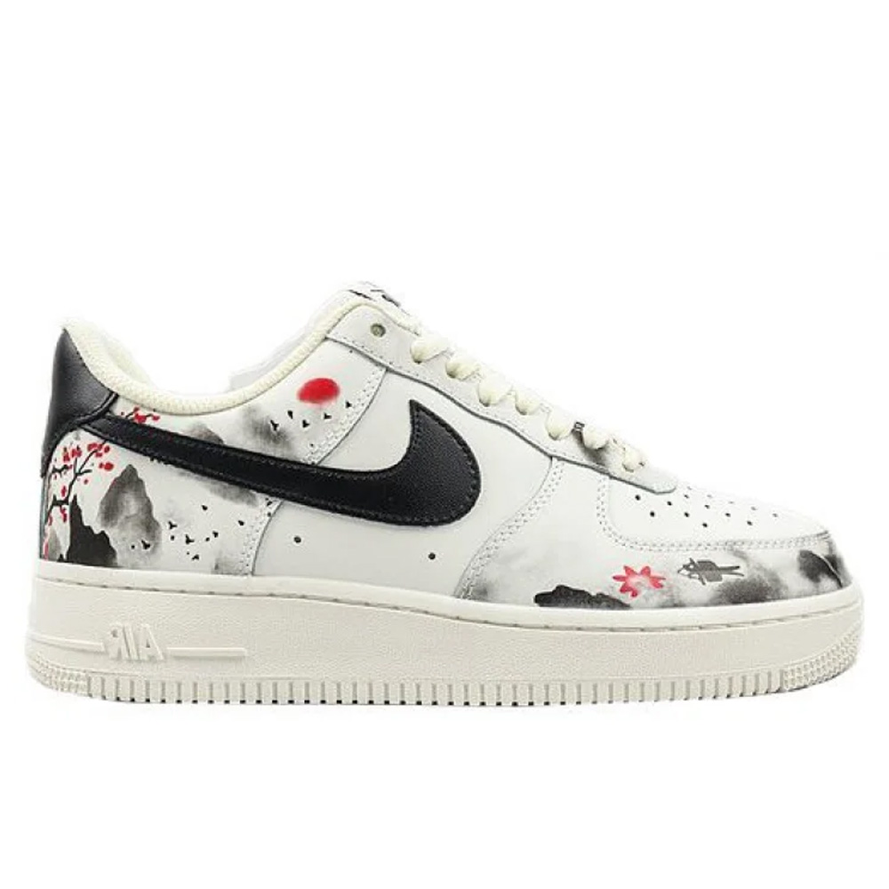 Air Force 1 07 Low Beige Black Painting BL1522-088