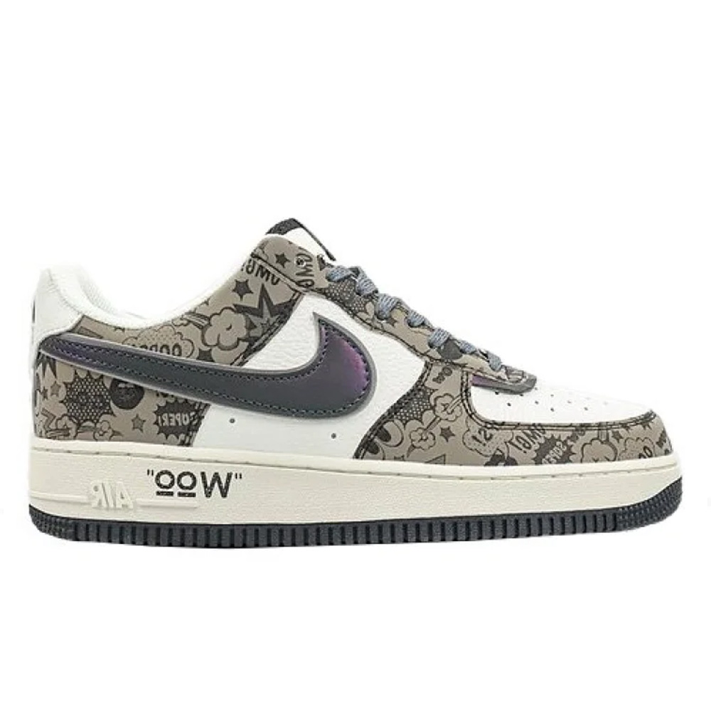 Air Force 1 07 Low Hacker Browm Beige White Black ZG0088-811