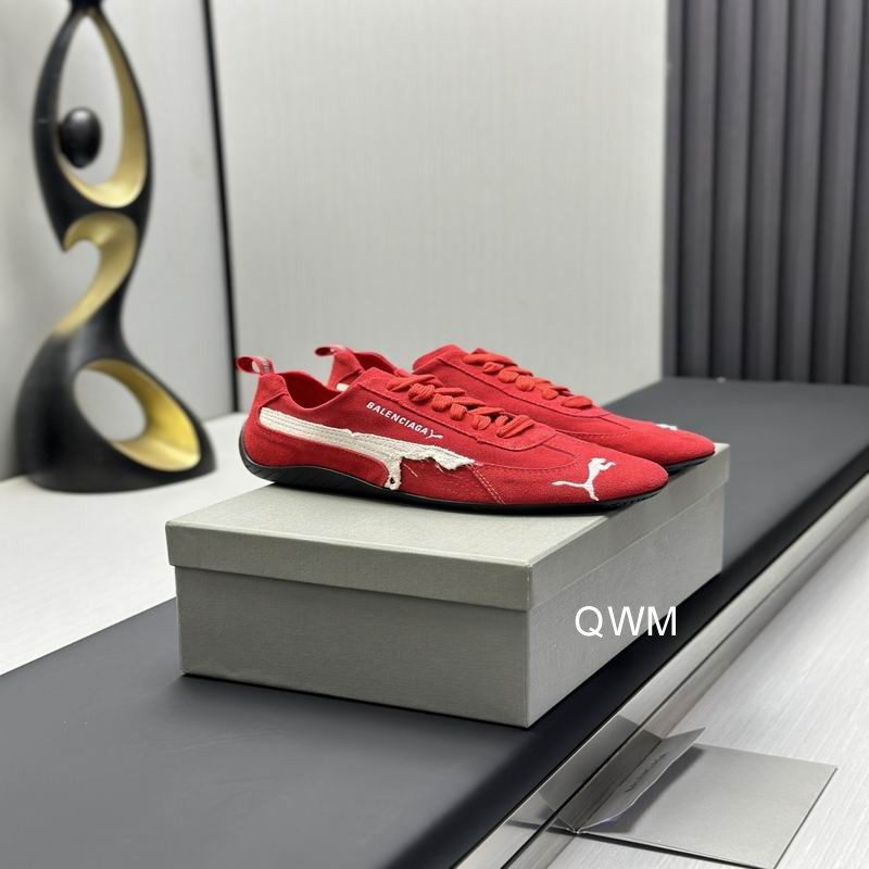 Balenciaga x Puma Speedcat Suede Distressed Red White