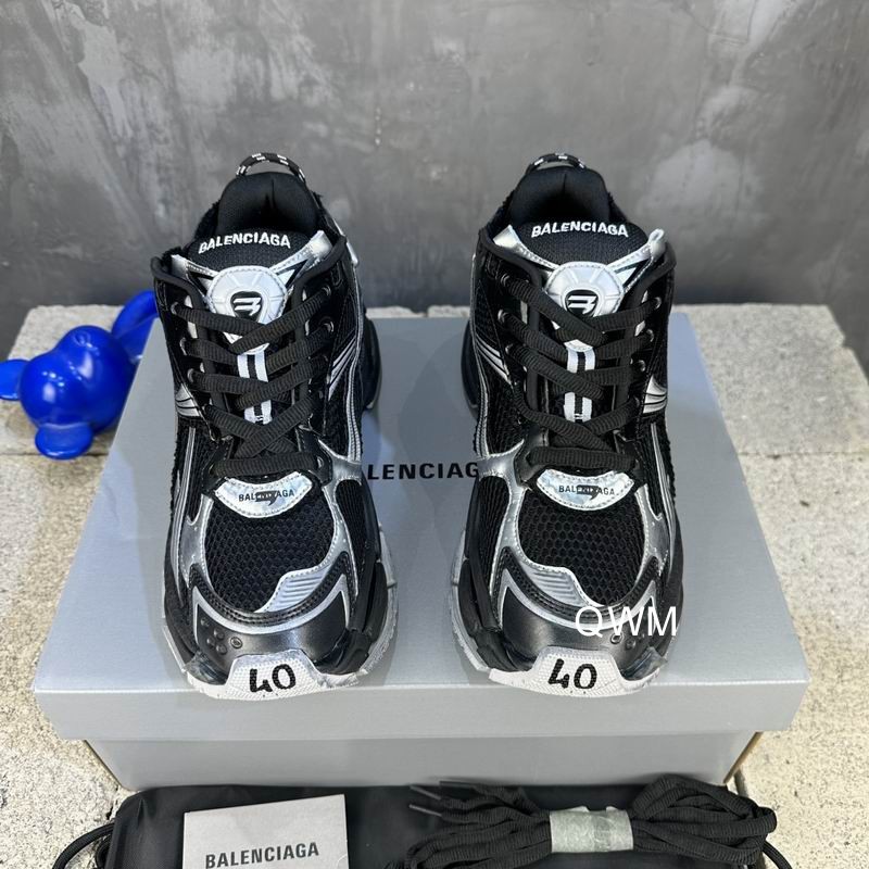 Balenciaga Runner Black Silver