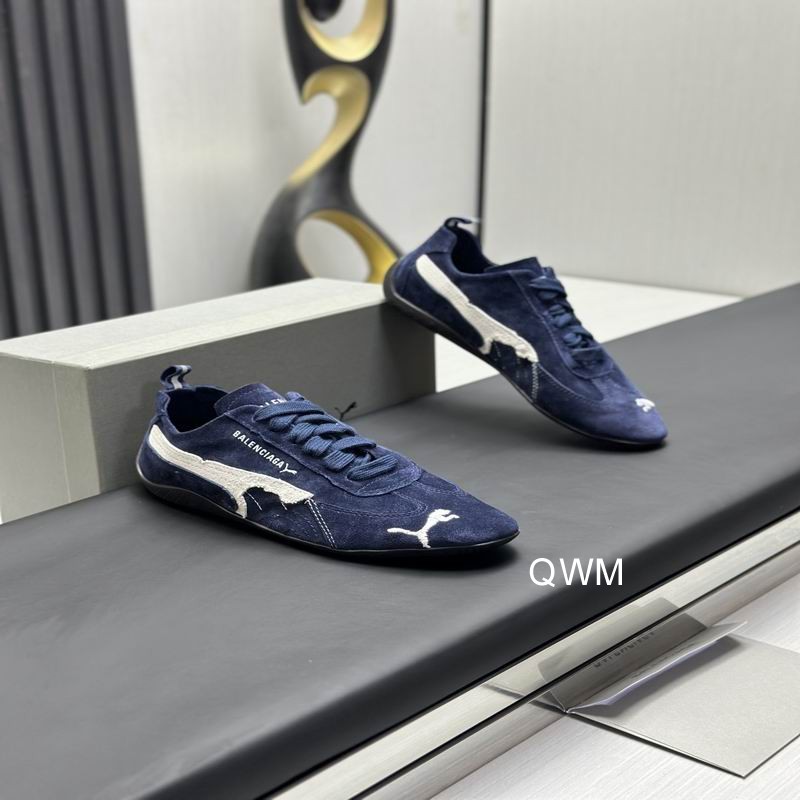 Balenciaga x Puma Speedcat Suede Distressed Navy White