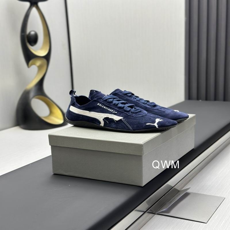 Balenciaga x Puma Speedcat Suede Distressed Navy White
