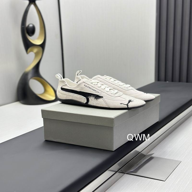 Balenciaga x Puma Speedcat Suede Distressed White Black