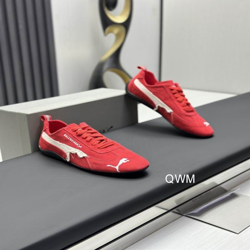 Balenciaga x Puma Speedcat Suede Distressed Red White