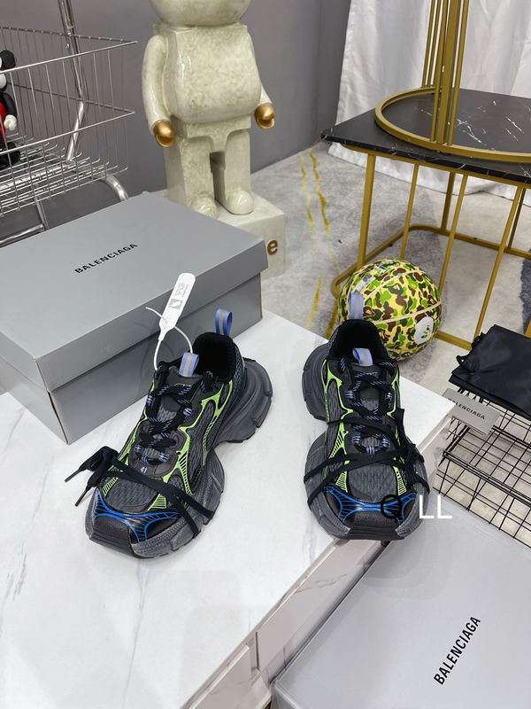 Balenciaga - 3XL Distressed Mesh And Rubber Sneakers