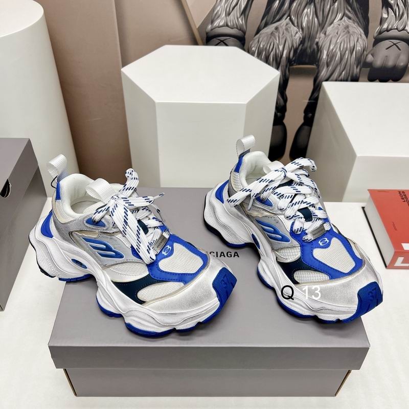 BALENCIAGA 50mm Cargo Nylon & Mesh Sneakers Blue