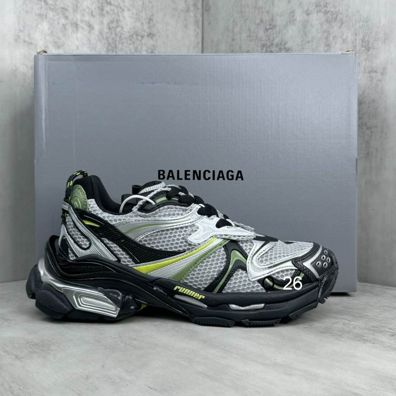 Balenciaga Runner 2.0 Worn-Out Silver Neon Yellow