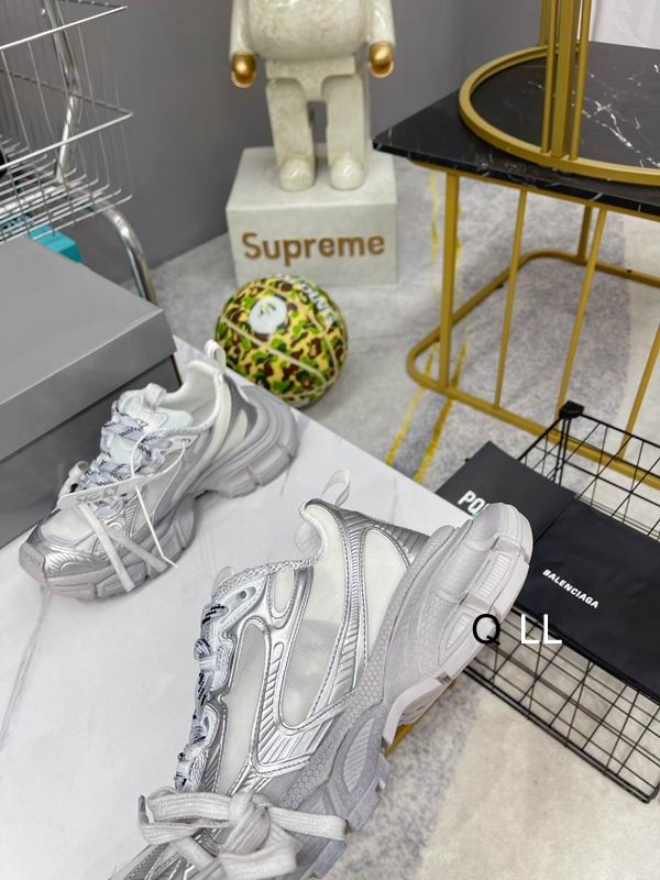 Balenciaga White Silver 3XL Sneakers