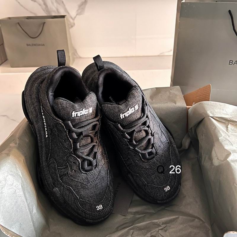 Balenciaga Triple S Black Rhinstones