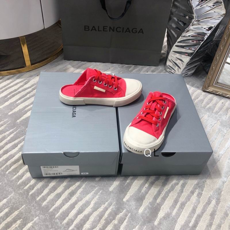 Balenciaga Paris Mule Red