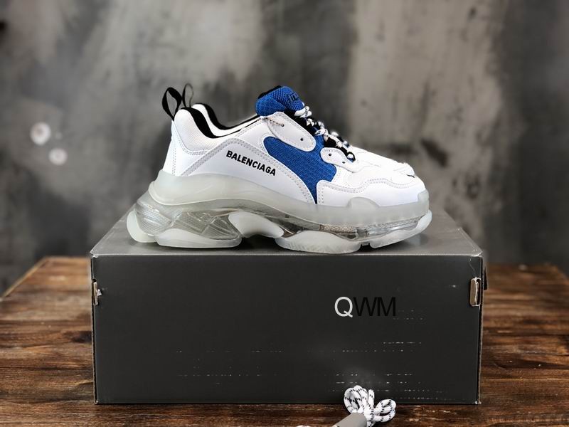 Balenciaga Triple S White Blue