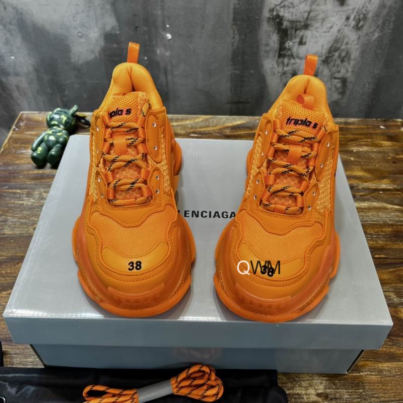 Balenciaga Triple S Clear Sole Orange