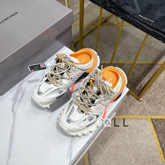 Balenciaga Track Mule Runners White Orange