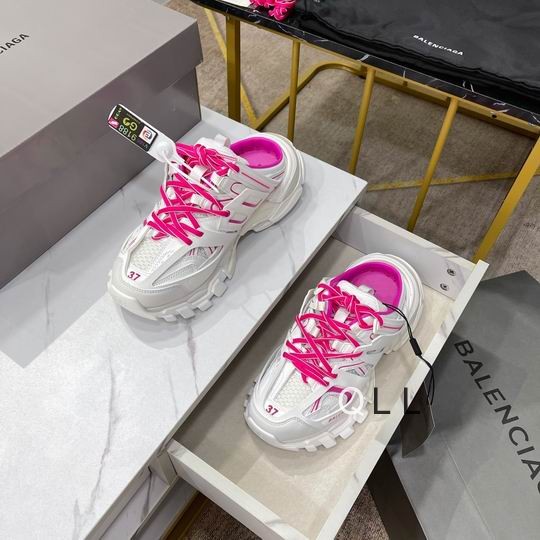 Balenciaga Track Mule Whie Pink