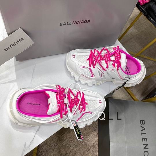 Balenciaga Track Mule Whie Pink