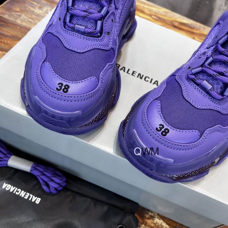 Balenciaga Triple S Clear Sole Deep Purple