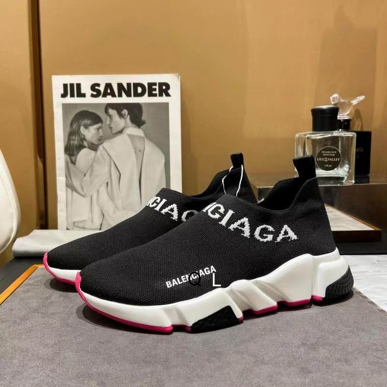 Balenciaga Speed 2.0 Lace Up Black Pink