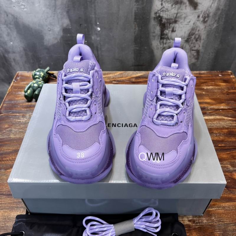 Balenciaga Wmns Triple S Sneaker 'Clear Sole - Light Lilac'