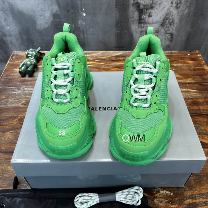 Balenciaga Triple S Soft Neon Green Clear Sole