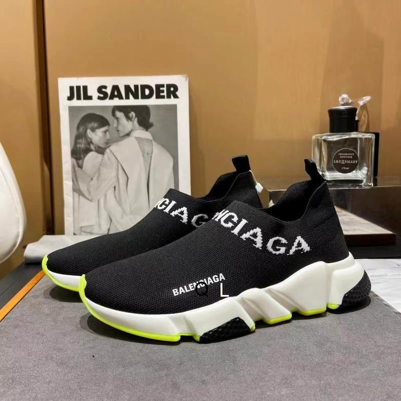 Balenciaga Speed Lace Up Black Yellow