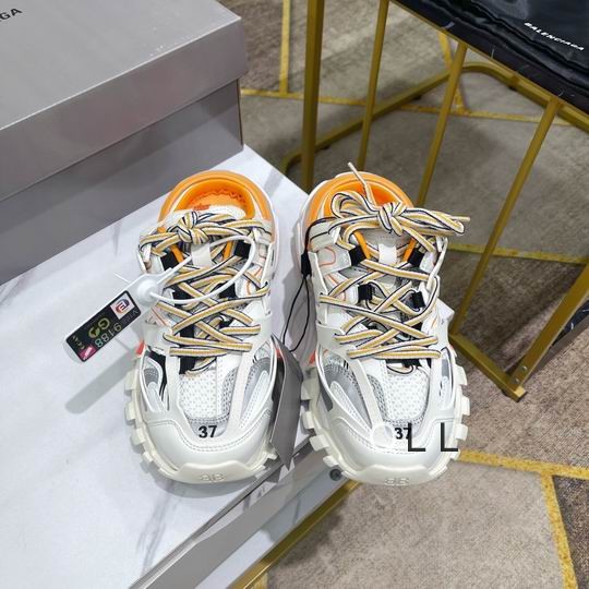 Balenciaga Track Mule Runners White Orange