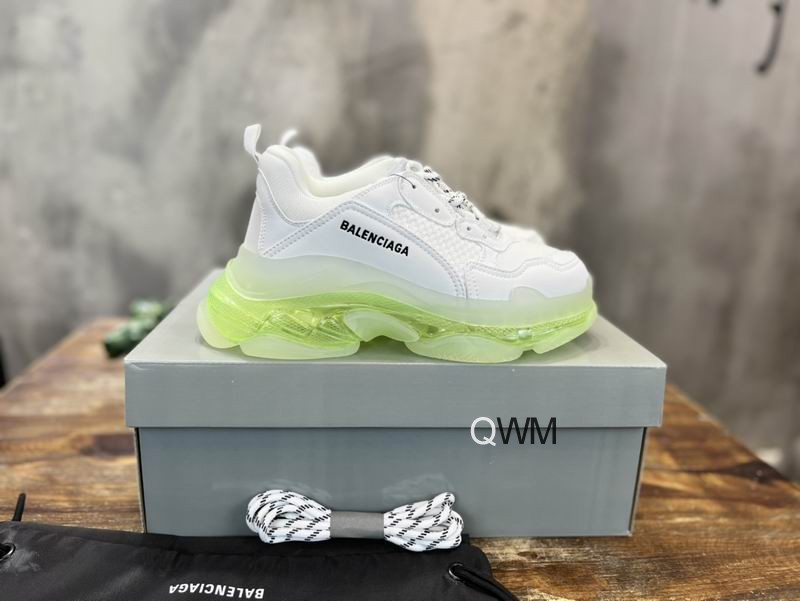 Balenciaga Wmns Triple S Sneaker 'Clear Sole - White Fluo Yellow'