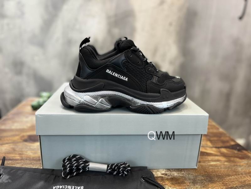 Balenciaga Wmns Triple S Sneaker 'Black Iridescent'
