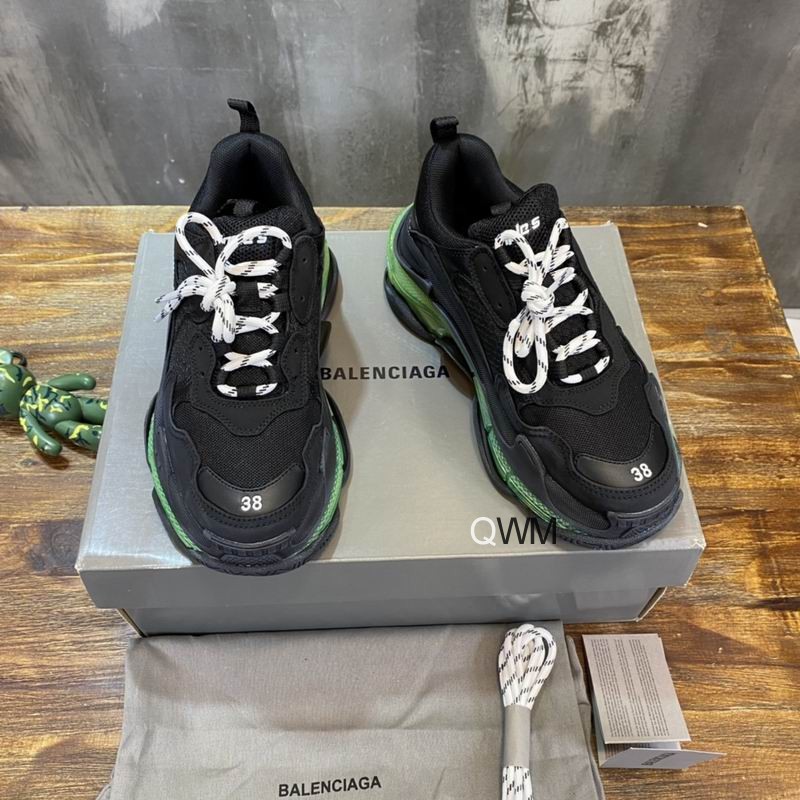 Balenciaga Triple S Black Yellow Fluo