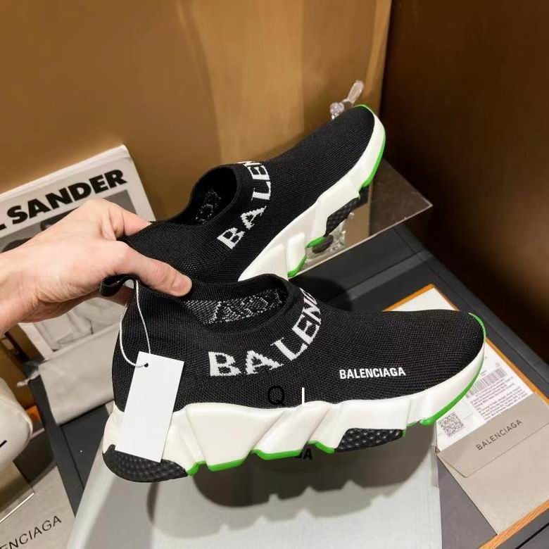 Balenciaga Speed Lace Up Black Green